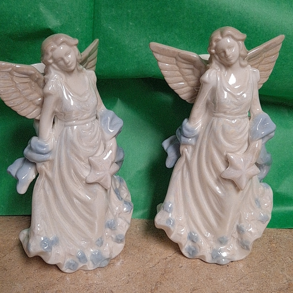 SOLD/ copy want delete Angel candlestick holders/SOLD